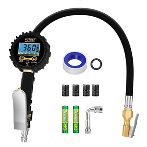 Digital 250 PSI Tire Pressure Gauge & 3-in-1 Inflator with LCD for Cars & Balls - Picture 1 of 8