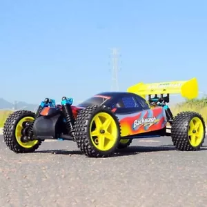 RC Rennwagen 2,4 GHz Maßstab 1:10 4WD Nitro Gas Angetrieben Offroad Buggy LKW Fahrzeug - Bild 1 von 11