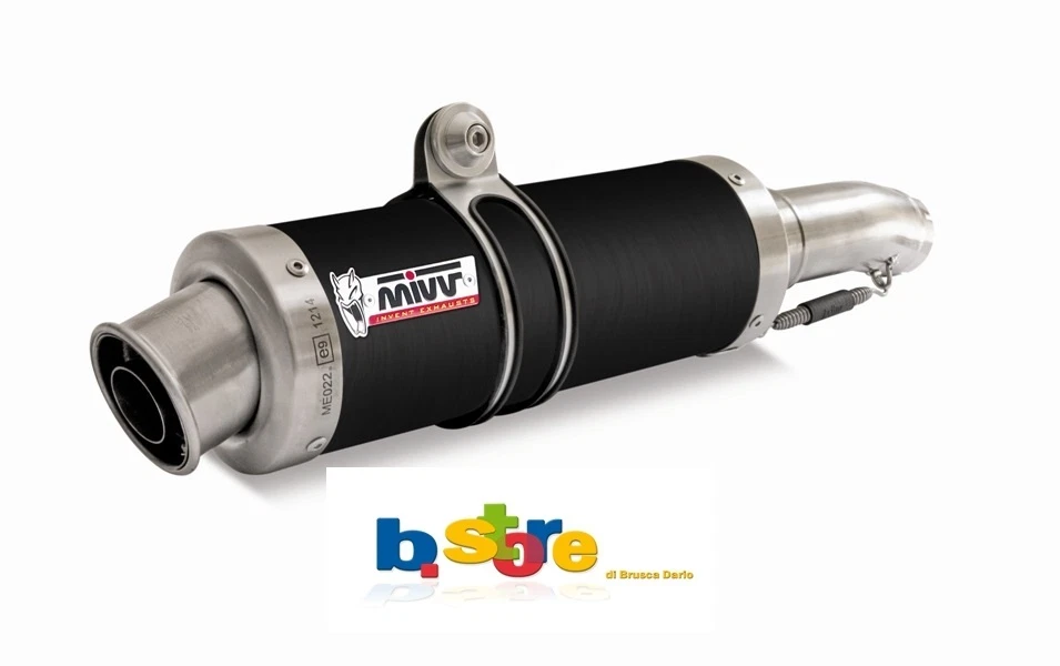 Terminale Scarico MIVV GP Nero Acciaio inox per Honda Hornet 600 2007 2013