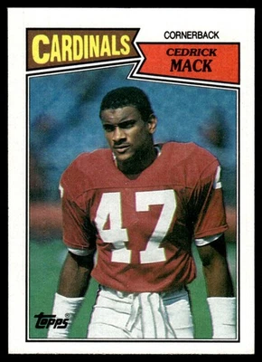 1987 Topps Cedric Mack Rookie St. Louis Cardinals #338 - Image 1 of 2