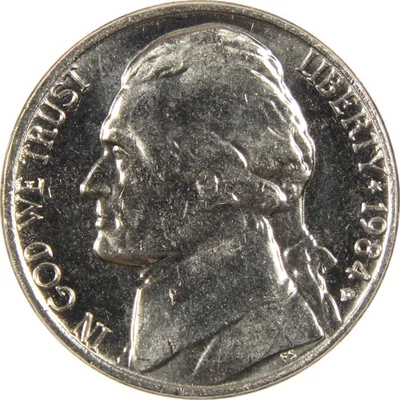 1984 D Jefferson Nickel BU Uncirculated 5c Coin - Image 1 of 4