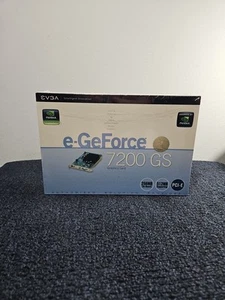 NEW SEALED EVGA NVIDIA e-GeForce 7200 GS 256 MB DDR2 PCI-E Express Video Card - Picture 1 of 6