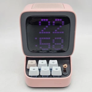 Divoom Ditoo Plus Retro Computer Pixel Art Bluetooth Speaker & Alarm Pink - Picture 1 of 9