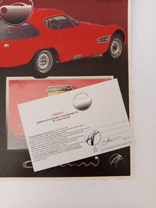 ♥ FOGLIO + CARTOLINA ABARTH ALFA ROMEO 1300 BERLINETTA LUIGI COLANI AUTO F16 - Picture 1 of 2