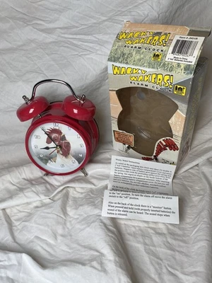 Rooster ALARM CLOCK;cock crows on the hour; gag gift; Wacky Waker; 3AA Batteries - Image 1 of 4