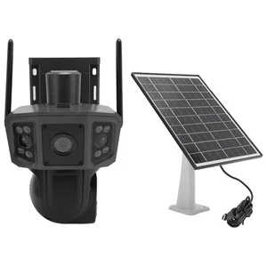 Security Camera Dual Lens Camera 355° Rotation 90° Tilt Low Power Consumption - Picture 1 of 24