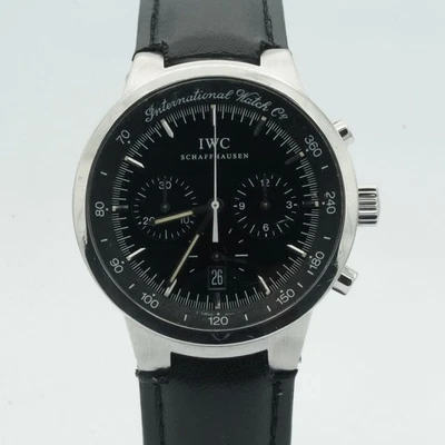 IWC MARK GST CHRONO QUARTZ HERREN UHR 36MM IW372703 STAHL TOP ZUSTAND IWC089 - Bild 1 von 4