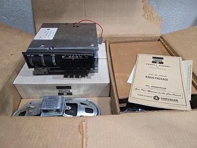 Chrysler MoPar AM Thumbwheel RADIO 1969 PLYMOUTH FURY Complete Radio Kit Speaker - Image 1 of 4
