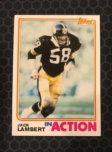 🏈 1982 Topps Football #214 In Action - Jack Lambert - Pittsburgh Steelers 🏈 - Picture 1 of 2