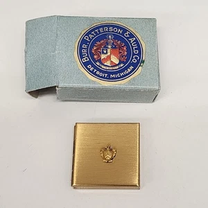 VINTAGE Kappa Phi goldfarbene Bild-/Pillendose von Burr Patterson & Auld Co - Bild 1 von 7