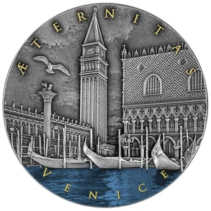 Niue 2022 5$ Aeternitas - Venice  2 Oz Silver Coin - Picture 1 of 2