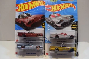 Hot Wheels Batman Classic TV Series Batmobile - 4 verschiedene Farben wie abgebildet - Bild 1 von 3