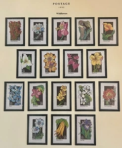 Scott#: 2647-2696 - Wildflowers Issue 50x291¢ 1992 AP set of single stamps MNHOG - Picture 1 of 3