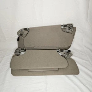 1997-2002 Ford Expedition Sun Visors Set OEM Tan Beige Left Right LH RH Int OEM - Picture 1 of 6