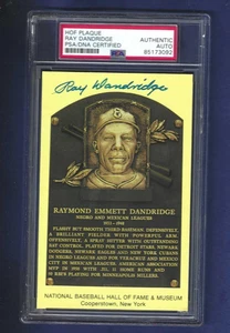 Ray Dandridge Autografo HOF Targa Cartolina Lega Negra Baseball HOFer PSA - Foto 1 di 1