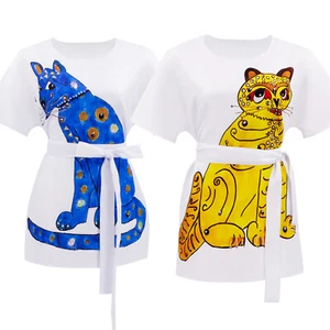 Años 70 ABBA Camisa Blanca Vestidos Disfraz Vestido Elegante Carnaval Juegos con disfraces Adulto Mujerの - Imagen 1 de 14