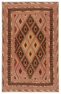 Nimbaft Handgeknüpfter Perserteppich 125x80 cm-Nomadic,Orient,Carpet,Rug,Beige - Picture 1 of 12