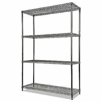 Alera SW504818BA Wire Shelving Starter Kit - Black