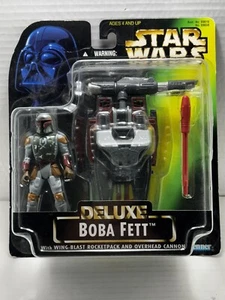 Kenner Star Wars Power of the Force Deluxe Boba Fett W/Wing Blast Rocketpack 96 - Picture 1 of 3