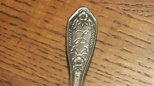 Customcraft Spoon Monogram "L" Floral Tip Stainless - Picture 1 of 2
