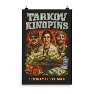 Póster Tarkov Kingpins nivel de lealtad máximo vendedor impresión artística tirador de extracción - Imagen 1 de 4