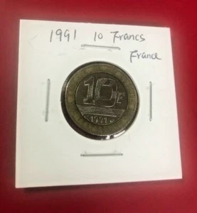 1991 10 FRANKEN MÜNZE FRANKREICH - SCHÖNE WELTMÜNZE!!! - Bild 1 von 2