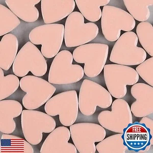 48pcs/200g Ceramic Love Heart Mosaic Tiles for Crafts, Colorful Stained Glass - Picture 1 of 4