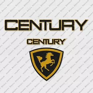 CENTURY BOATS KIT LOGO DECALS STICKERS 1 X 24" LONG - Bild 1 von 2