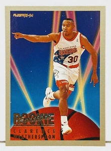 1993-94 Fleer Rookie Sensations 76ers Clarence Weatherspoon Trading Card 23 - Bild 1 von 4