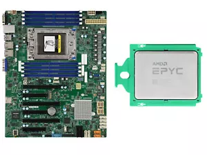 Placa madre AMD EPYC 7302p 16 núcleos 3,0-3,3 GHz + Supermicro H11SSL-c - Imagen 1 de 4
