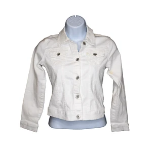 The Childrens Place Girls White Army Lightweight Jacket Casual Size 10 /12 | L - Picture 1 of 9