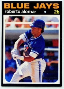 1991 SCD Baseball Card Price Guide '71 Topps #50 Roberto Alomar Blue Jays - Picture 1 of 2