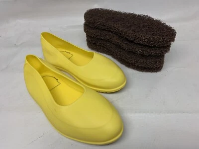 GATOR SHOES Floor Wax Stripping Polishing Boots Rubber Shoe Cover Nonslip Bottoms M L XXL ✅