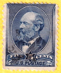 jis36 US STAMP SC# 216 5c 1888 USED CV$17.50 962 - Picture 1 of 2