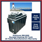 1000 Litre Rectangular Platinum Bunded Domestic Heating Oil Tank