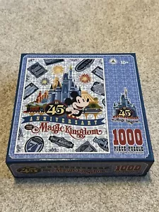 Disney 45th Anniversary Magic Kingdom 1000 pc Puzzle Complete - Picture 1 of 2