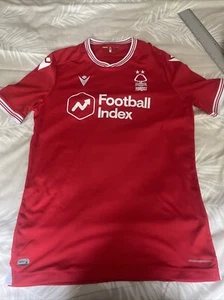 Nottingham Forest Football Shirt Men’s Large Macron Short Sleeve Red - Picture 1 of 10