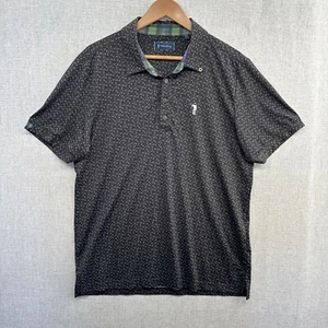 Camisa polo de golf William Murray para hombre gris medio geométrica MARTINI manga corta - Imagen 1 de 17