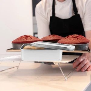 Stainless Loaf Pan with Lid Oven Covered Baking Tray Dish Cake - Picture 1 of 12