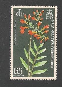 Neu Hebriden #174 (A26) sehr guter Zustand postfrisch - 1973 65c Dendrobium Mohlianum Orchidee - Bild 1 von 1