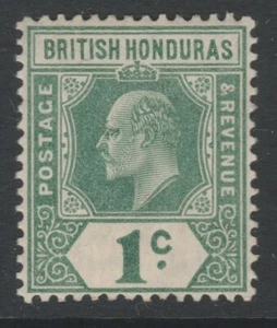 British Honduras MINT EVII 1908-11 1c blue-green sg95 - Picture 1 of 2
