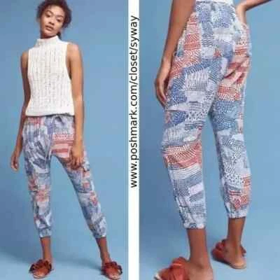 Pantalones Jogger Anthropologie Hei Hei Nouveau Estampado Harén Talla M Leer Descripción Foto 1 de 4