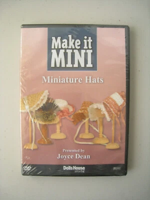 Dolls House World Make it Mini Miniature Hats by Joyce Dean DVD Dollhouse Foto 1 de 4