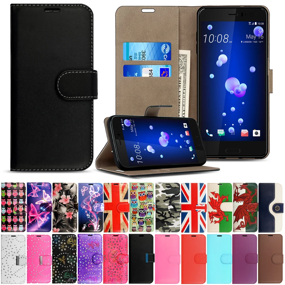 Case For HTC One M9 M8 U12+ 530 310 Shockproof Flip Leather Wallet Phone Cover - Image 1 of 4