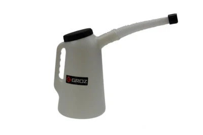 GROZ Ölkanne 1L Messbecher Einfüllkanne Messkanne Wasser Kanne 1 Liter