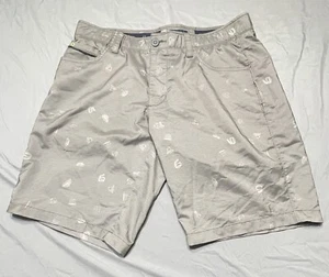 William Murray Golfshorts Herren 34 grau Allover Print Stretch Straight Fit - Bild 1 von 9