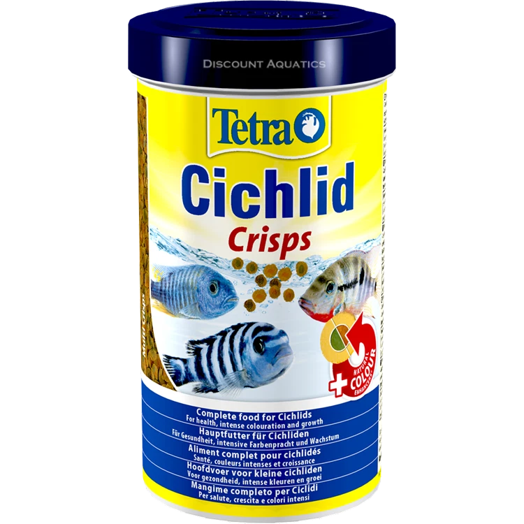 Tetra Cichlid Pro Crisps 115g / 500ML Premium Fish Food All Cichlids