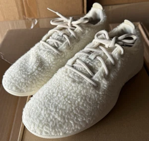 NEU ALLBIRDS WOOL RUNNER FLAUSCH WEISS SCHUHE SCHNÜRER SNEAKER SHERPA HERREN GRÖSSE 11 - Bild 1 von 7