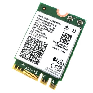 AX200 NGW WiFi 6 Card Dual Band Wireless Bluetooth Module for Laptops PC 2.4Gbps - Picture 1 of 7