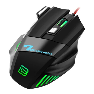 BAJEAL G5 Wired Gaming Mouse RGB Gaming Mouse 7 Keys Ergonomic Mice 3200 DPI - Image 1 of 4